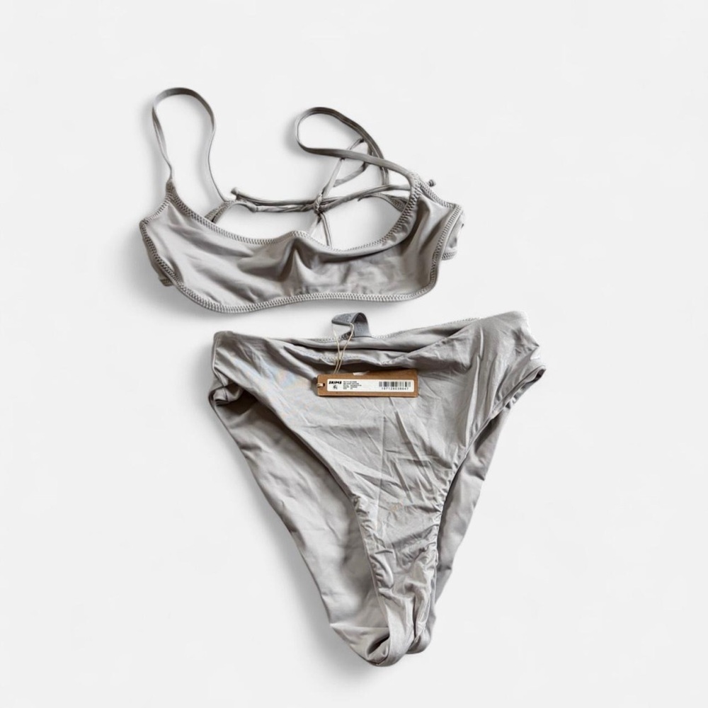 SKIMS Light Gray Bikini Set